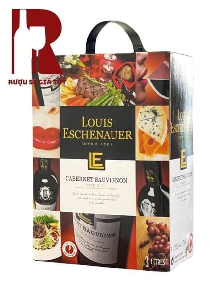 Rượu Vang Bịch Pháp Louis Eschenauer 3L - 5L