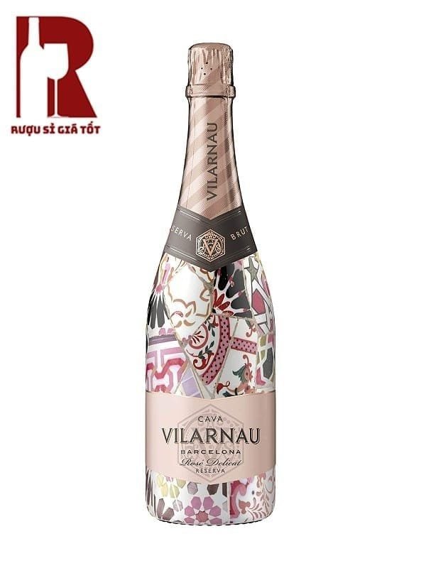 Rượu Vang Nổ Vilarnau Delicate Rose Organic Sleeve