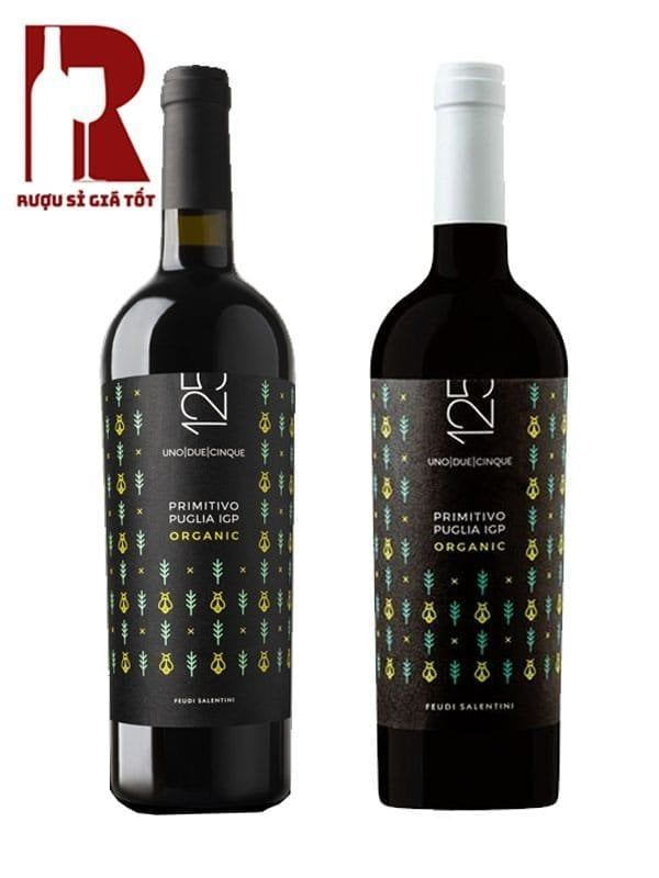 Rượu Vang Ý Đỏ 125 Primitivo Red Organic