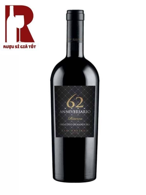 Rượu Vang Ý Đỏ 62 Anniversario Primitivo Di Manduria