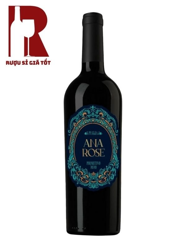 Rượu Vang Ý Đỏ Ana Rose Primitivo Puglia 16 Độ
