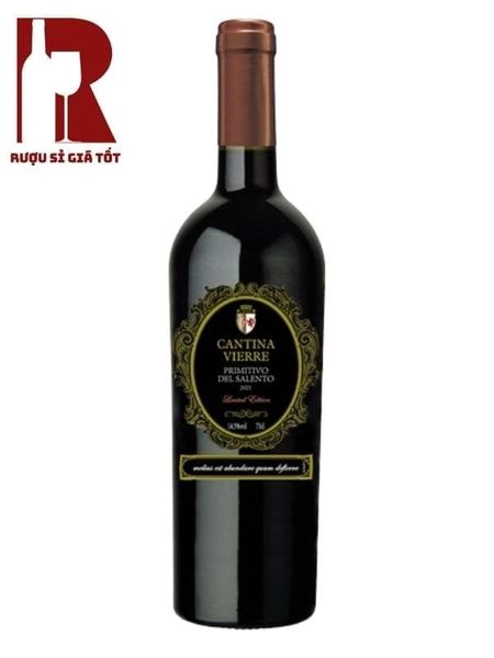 Rượu Vang Ý Đỏ Cantina Vierre Primitivo Del Salento