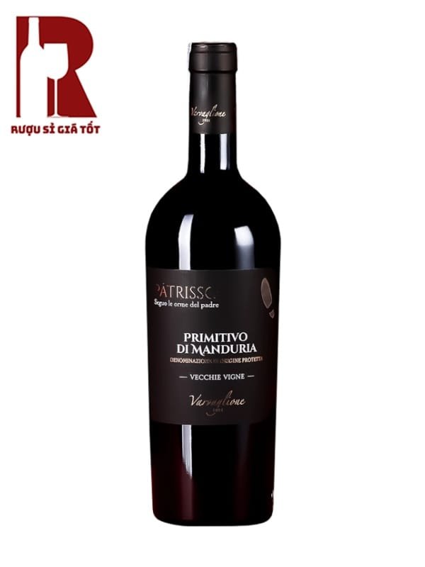 Rượu Vang Ý Đỏ Patrisso Primitivo di Manduria 18.5 Độ cao cấp