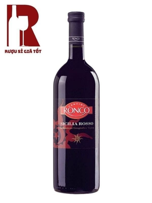 Rượu Vang Ý Đỏ Ronco Sicilia Rosso
