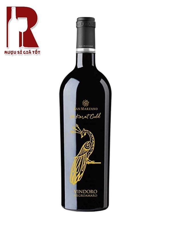 Rượu Vang Ý Đỏ Vindoro 24 Karat Gold