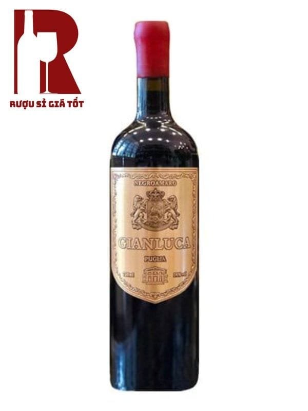 Rượu Vang Ý Đỏ Gianluca Negroamaro 16 Độ Puglia giá rẻ