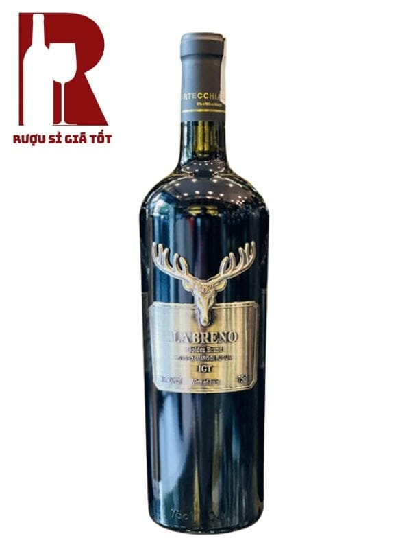 Rượu Vang Ý Đỏ La Breno Negroamaro 16.5 Độ chai đầu hươu bạc