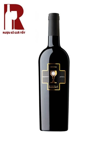 Rượu Vang Ý Đỏ Schola Sarmenti Nauna Salento IGT - Chén Thánh Đen
