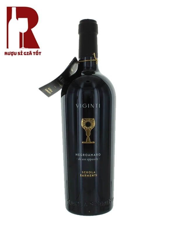 Rượu Vang Ý Đỏ Schola Sarmenti Viginti Gold Salento IGT - Chén Thánh Gold
