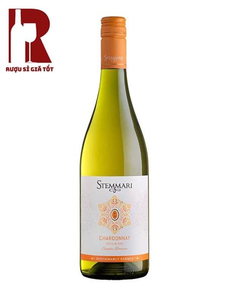 Rượu Vang Ý Trắng Stemmari Chardonnay Siciliane DOC
