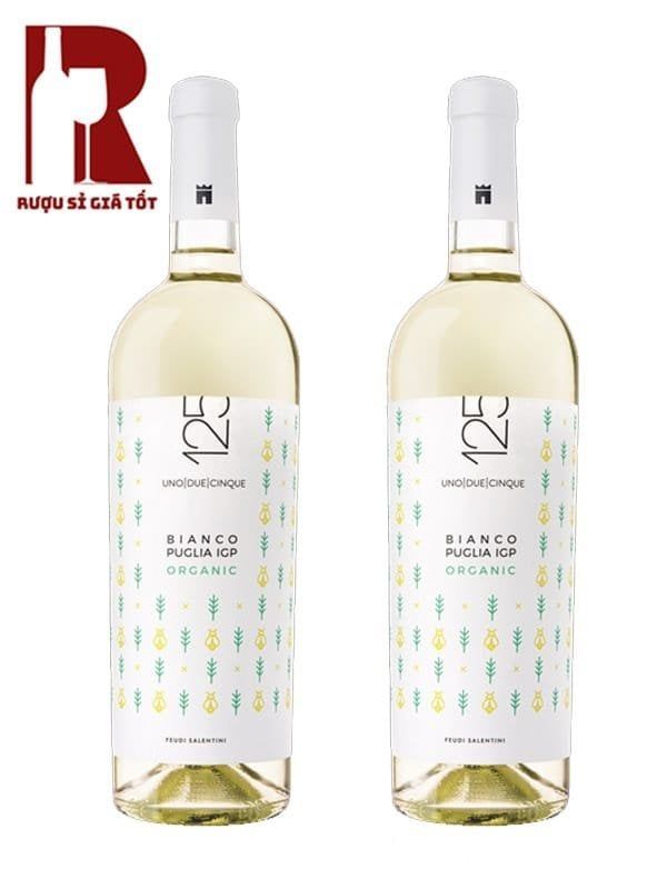 Rượu Vang Ý Trắng 125 Bianco Organic IGP