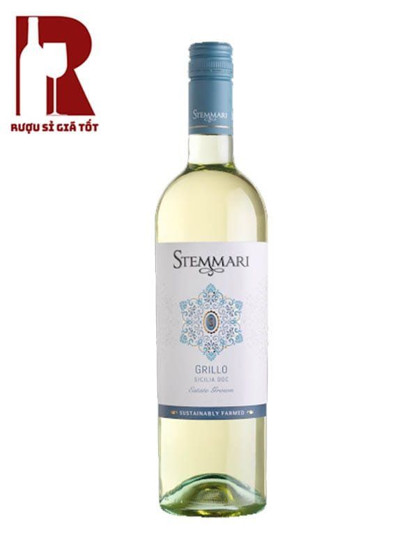 Rượu Vang Ý Trắng Stemmari Grillo Siciliane DOC
