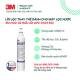  Lõi Thay Cho Máy Lọc Nước Nóng Lạnh Để Bàn 3M HCD-2 (Mã lõi AP2-C405-SG) 