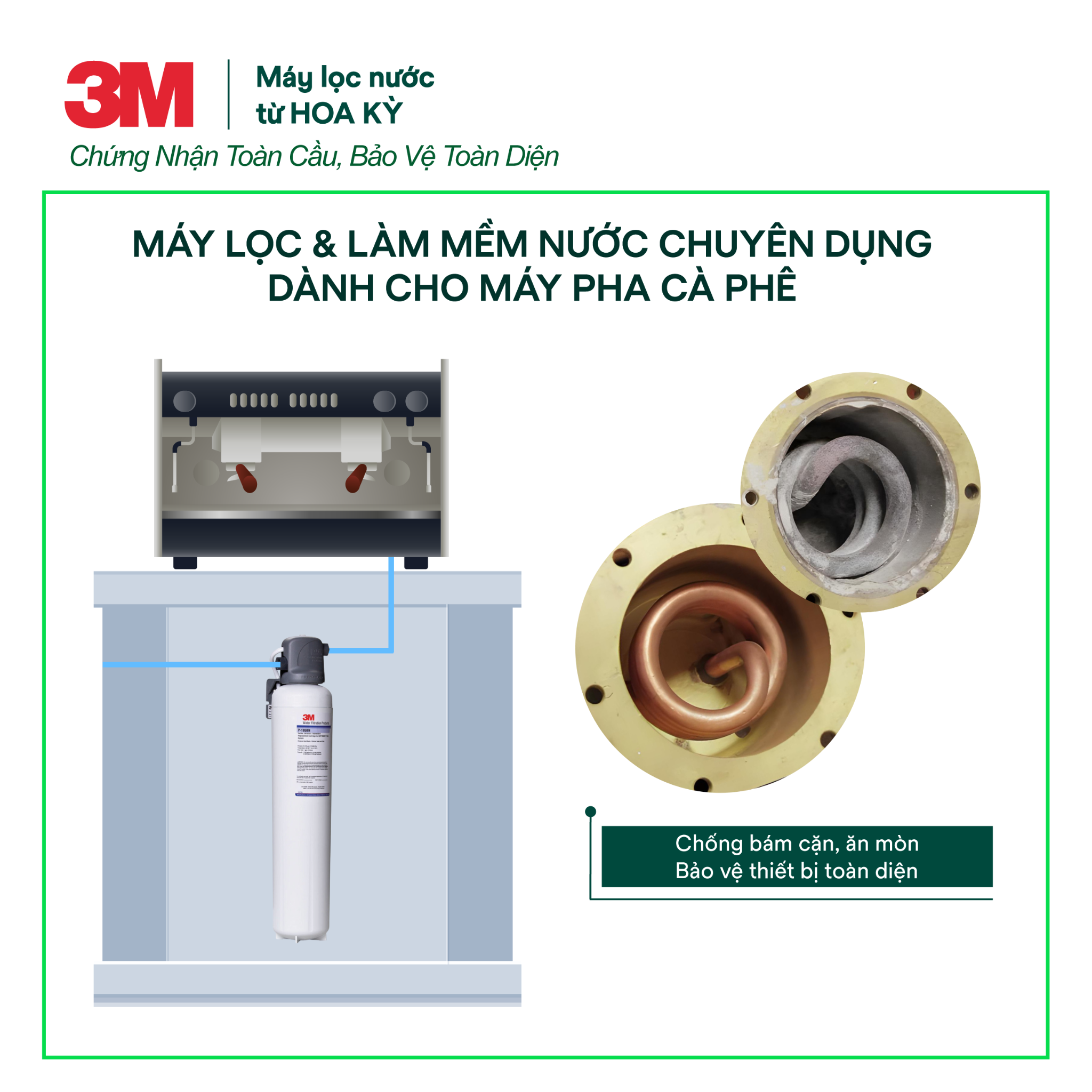  Máy Lọc Nước Chuyên Dụng Cho Máy Pha Cà Phê 3M SGP195BN-T 