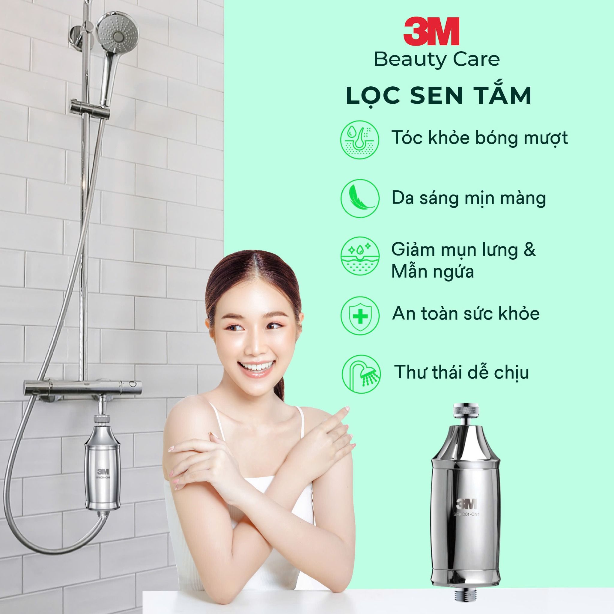  Thiết Bị Lọc Sen Tắm 3M SFKC01-CN1 