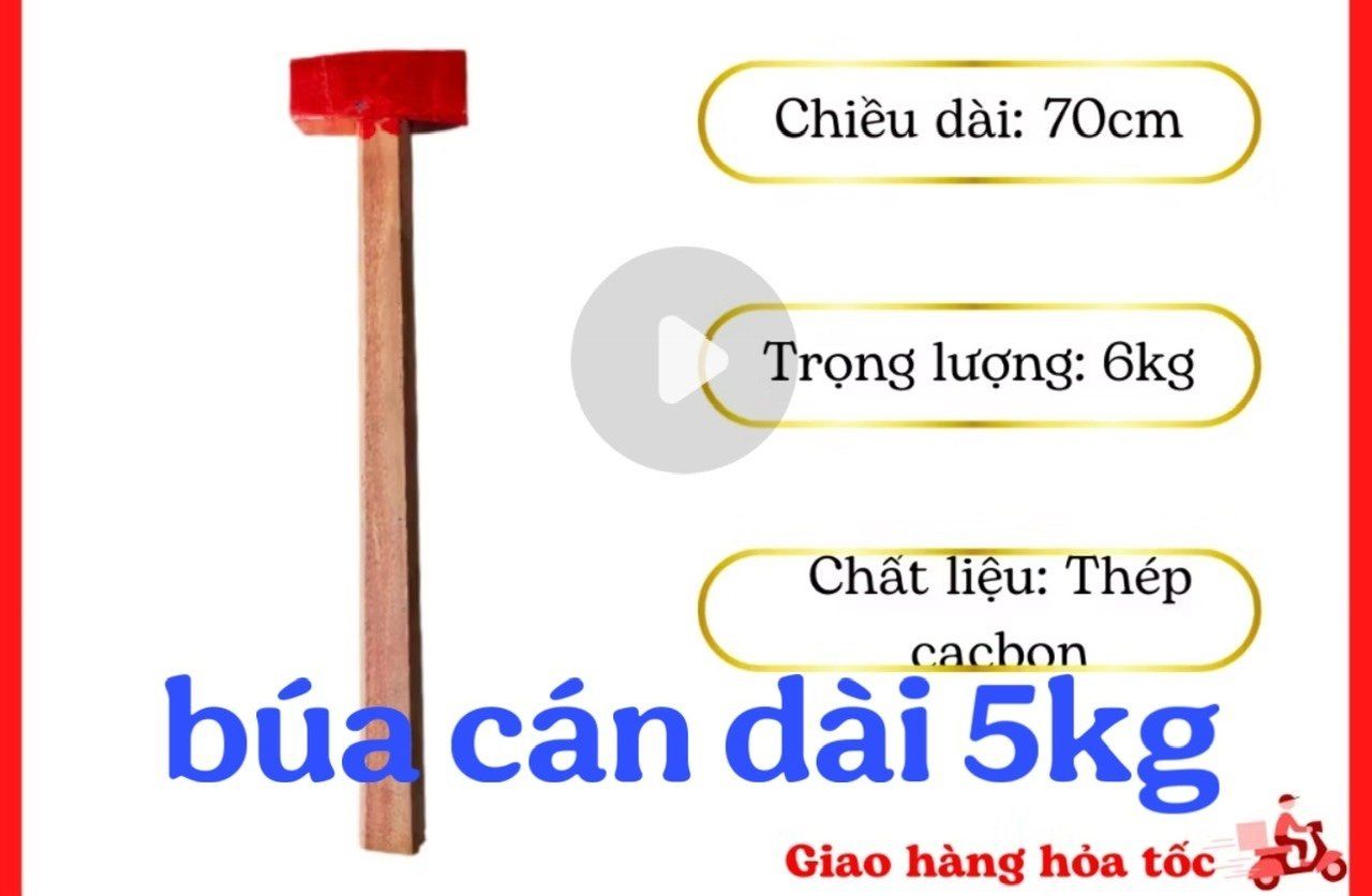 búa cán dài 5kg – Thiết bị PCCC Trọng Tín