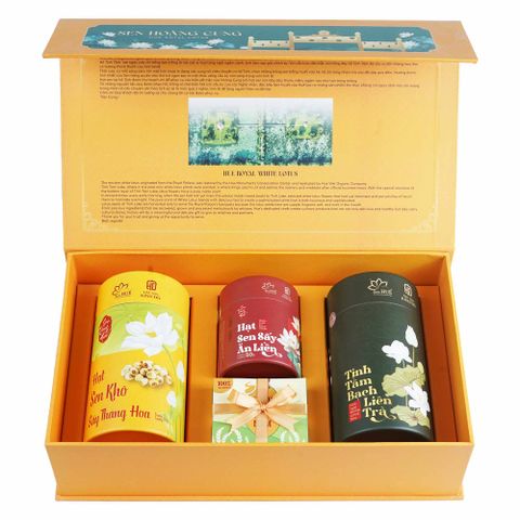 Hộp quà sen Hoàng Cung cao cấp