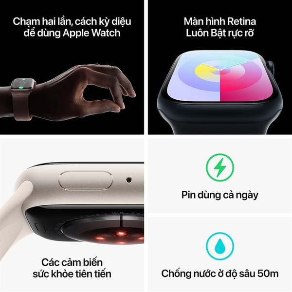 Apple Watch Seri 9 Dây Cao su