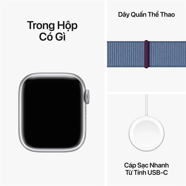Apple Watch Seri 9 viền nhôm dây vải