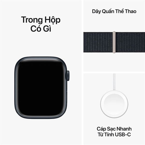 Apple Watch Seri 9 viền nhôm dây vải