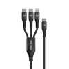 Cáp dù Bison 3in1 PD 100W (CB301 - Đen)
