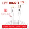 Cáp Bison silicon C-L 27W (CB110 - Trắng)