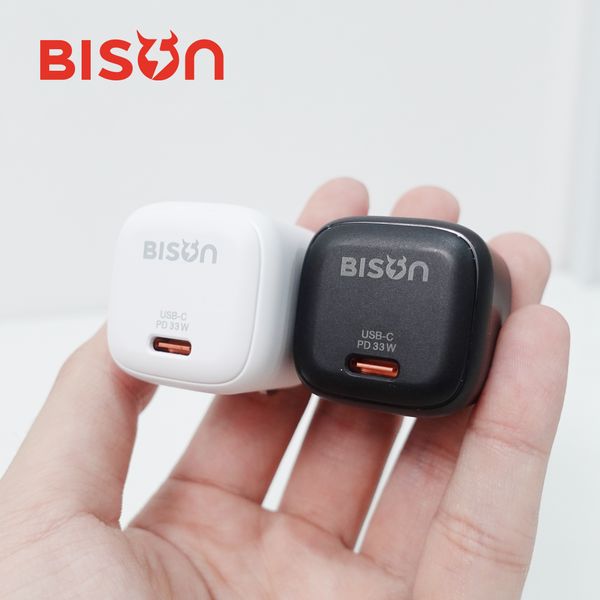 Cóc sạc Bison 33W GaN (BCH180- Đen/Trắng)