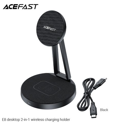 Sạc không dây Acefast E8, 2 trong 1, công suất tối đa 15W, điện áp 5-12v, dùng cho thiết bị di động, hãng sx: Acefast #6974316281597