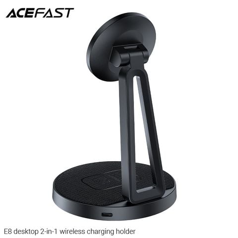 Sạc không dây Acefast E8, 2 trong 1, công suất tối đa 15W, điện áp 5-12v, dùng cho thiết bị di động, hãng sx: Acefast #6974316281597