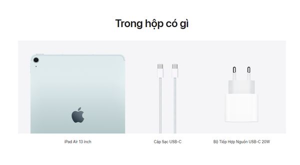 iPad Air 6 13-inch M2 Wi-Fi+5G Chính hãng