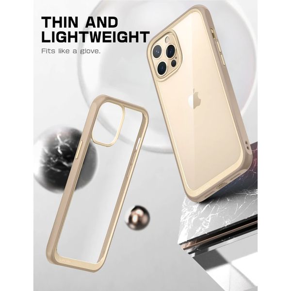 Ốp iPhone 13 Promax Supcase UB-Stype lưng trong viền xám