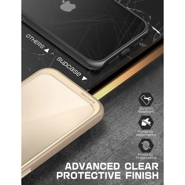 Ốp iPhone 13 Promax Supcase UB-Stype lưng trong viền xám
