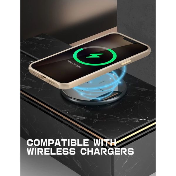 Ốp iPhone 13 Promax Supcase UB-Stype lưng trong viền xám
