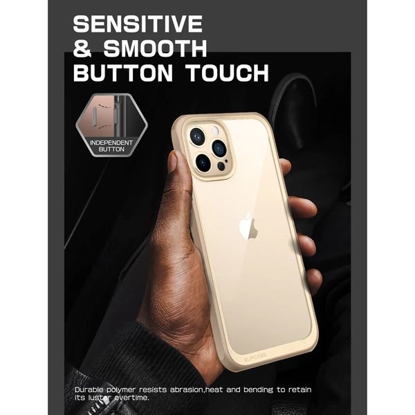 Ốp iPhone 13 Promax Supcase UB-Stype lưng trong viền xám