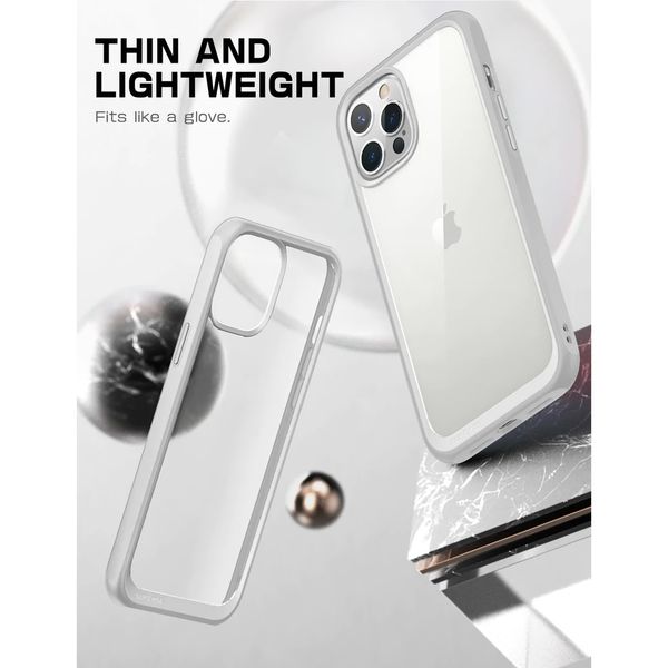 Ốp iPhone 13 Promax Supcase UB-Stype lưng trong viền xám