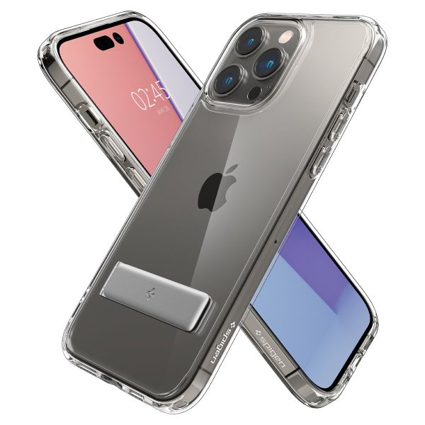 Ốp iPhone 14 Pro Spigen trong suốt có để