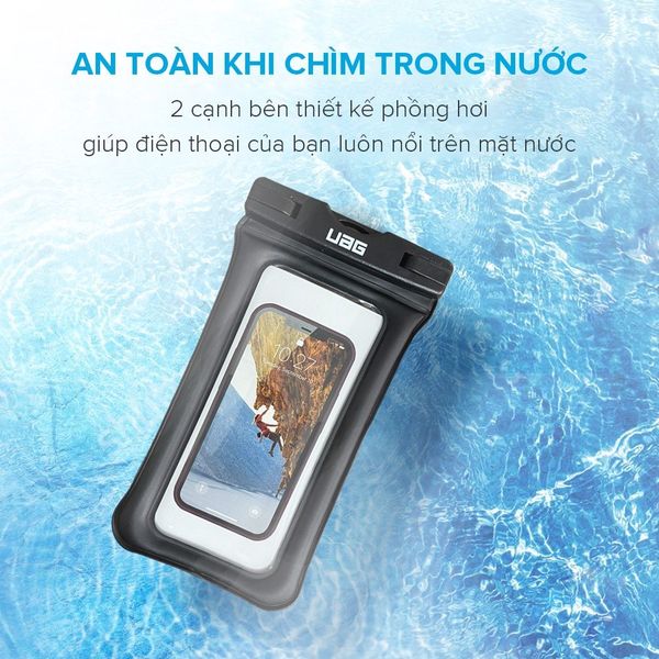 Túi chống nước dùng cho điện thoại di động, chất liệu làm bằng nhựa. Nhãn hiệu U