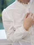  Áo kiểu nữ Lace Ruffle Top A1-042 