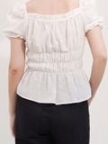  Áo kiểu nữ  Ruffle U-neck  A1-046 