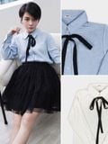  Áo sơmi nữ  Ribbon Shirt  A2-038 
