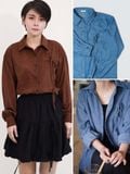  Áo sơmi nữ  Corduroy Shirt  A2-039 