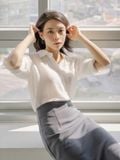  Chân váy nữ  Tucked Long Skirt  B3-001 