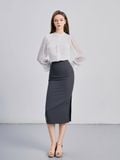  Chân váy nữ  Tucked Long Skirt  B3-001 
