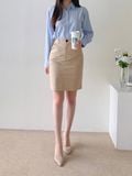  Chân váy nữ  Cotton Midi  Pencil Skirt  B3-006 