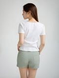  Áo thun nữ  Ribbed V  neck  A3-010 