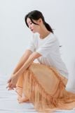  Chân váy nữ  Ribbon Skirt    Yellow  NAR-B056YL-F 