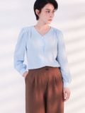  Áo kiểu nữ  V neck Blouse  A1-036 