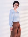  Áo kiểu nữ  V neck Blouse  A1-036 
