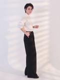  Áo kiểu nữ  Ruffle Ribbon Top  A1-033 