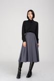  Chân váy nữ  Box  pleated Midi  B3-012 